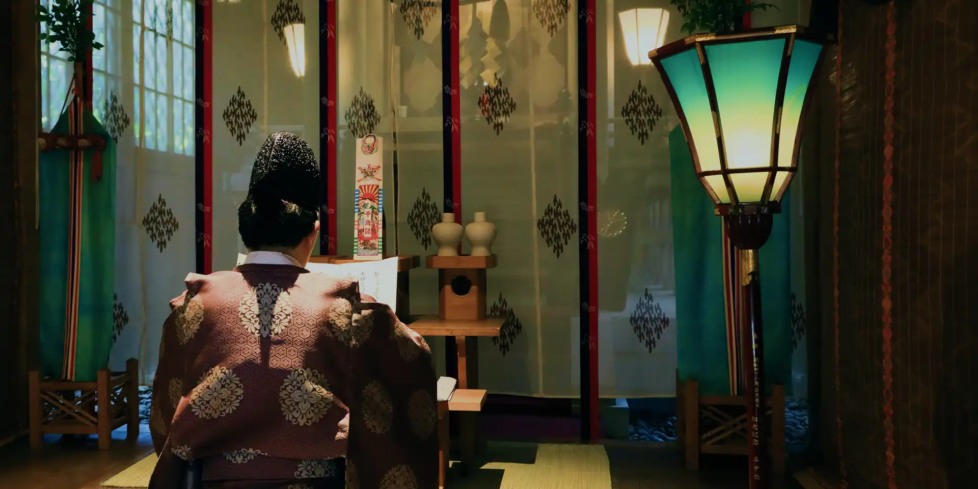 写真:ご祈祷の様子